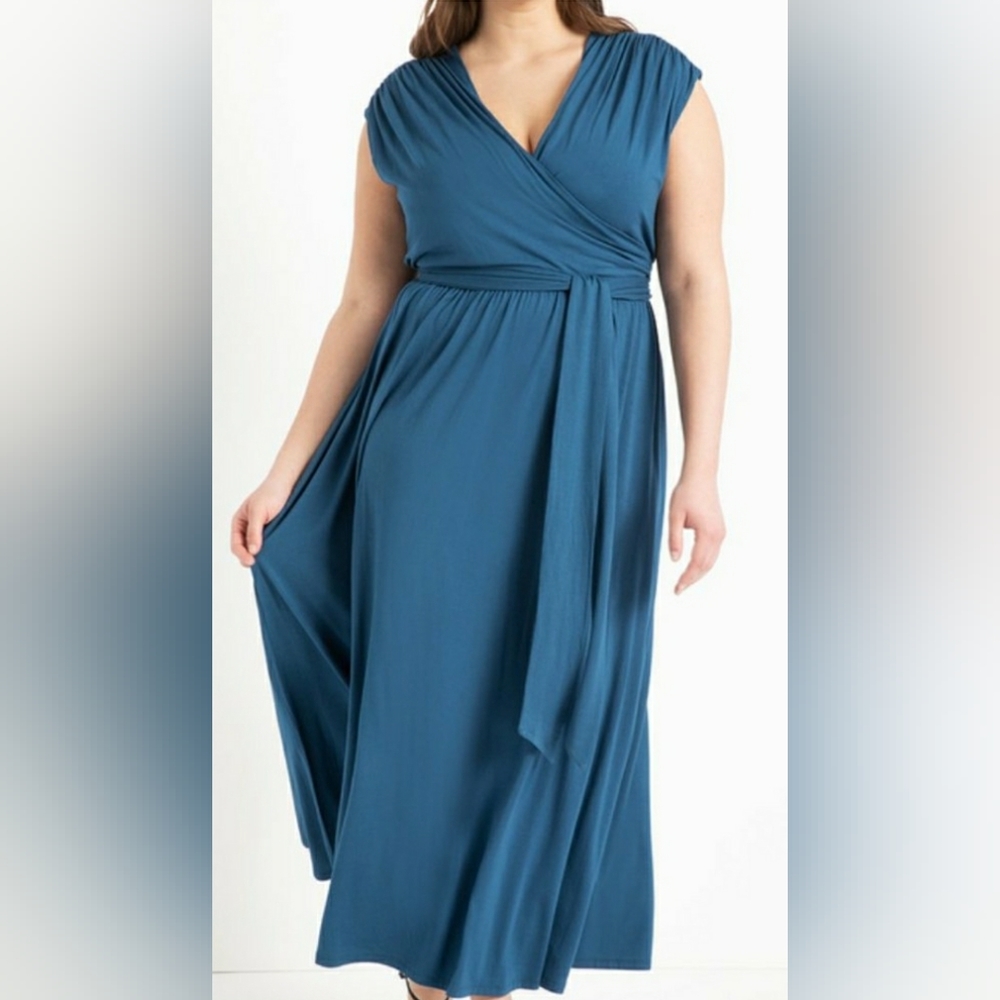 Eloquii Blue Maxi Dress